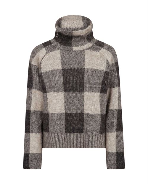MOS MOSH STRIK, MMMAIJA CHECK KNIT, BLACK